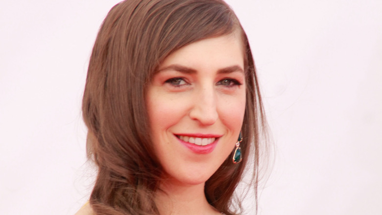 Bialik at the Emmys red carpet