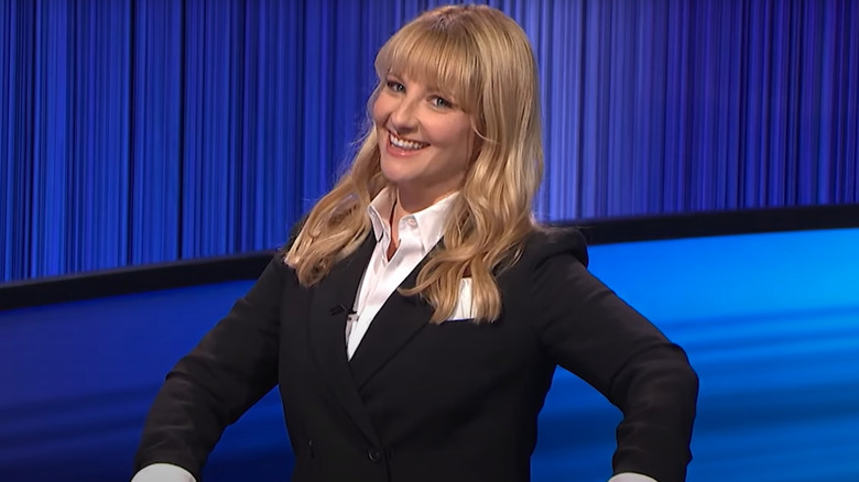 Melissa Rauch smiles