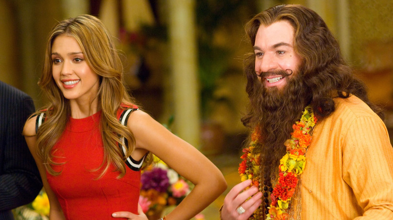 Mike Myers as Guru Pitka with Jessica Alba in "The Love Guru"