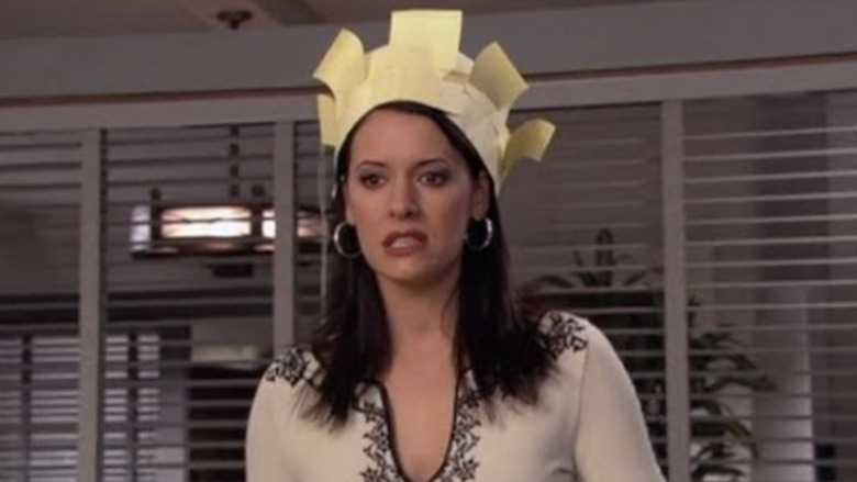 Jessica Green with a paper crown