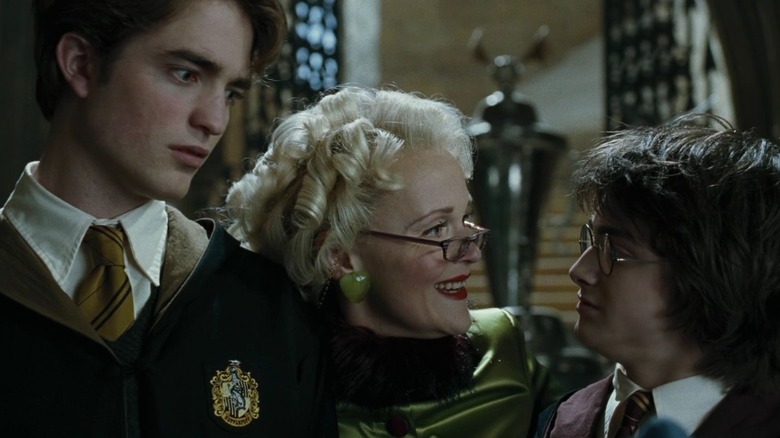 Cedric and Harry talk to Rita Skeeter