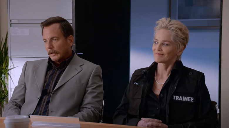 Sharon Stone and Detective Terry on the case