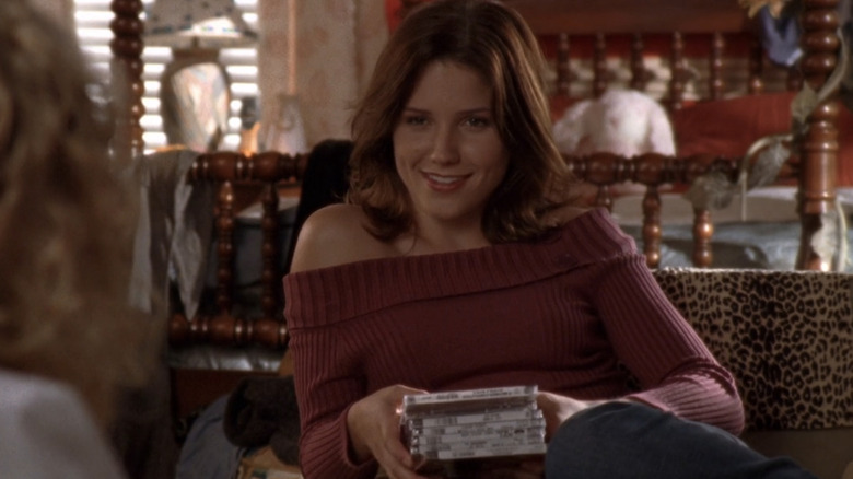 Sophia Bush laughing on One Tree Hill