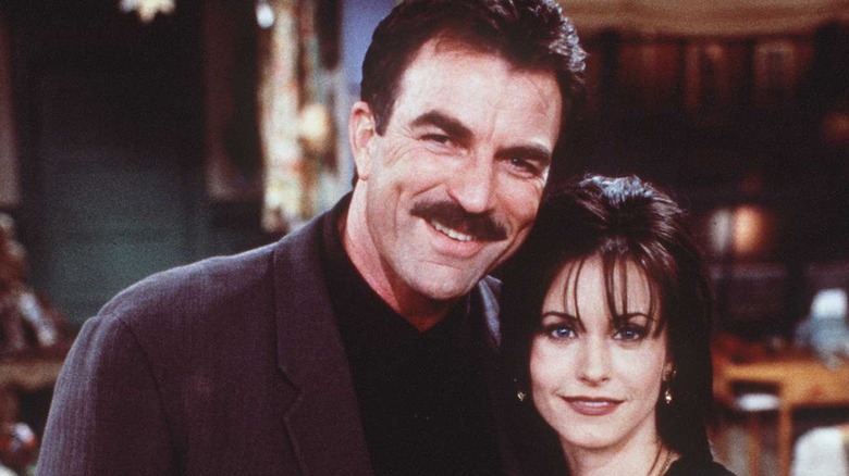 Tom Selleck and Courtney Cox smiling