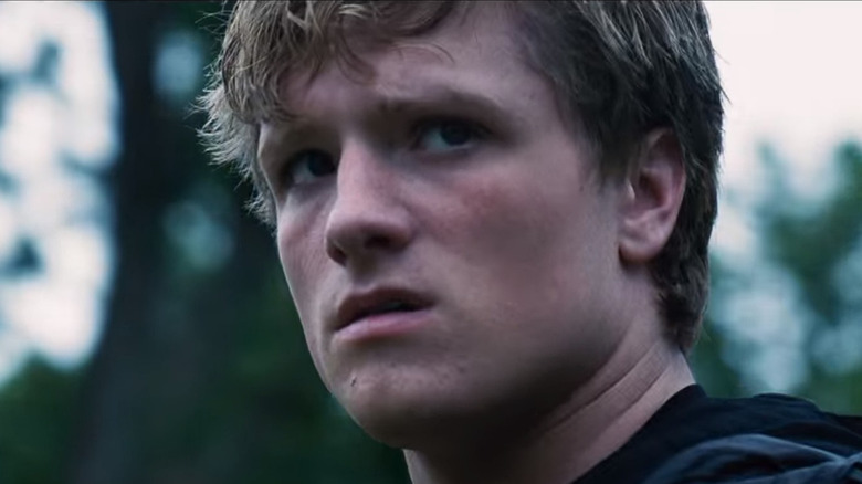 Peeta with a scared expression