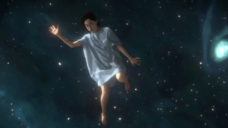 Rosa Salazar floating in space Undone