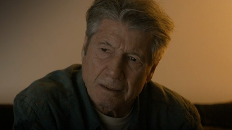 Fred Ward looking serious in True Detective