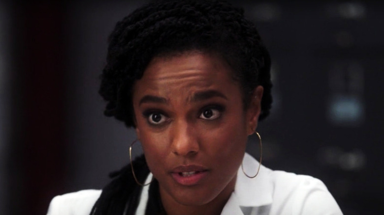 Freema Agyeman in lab coat on New Amsterdam