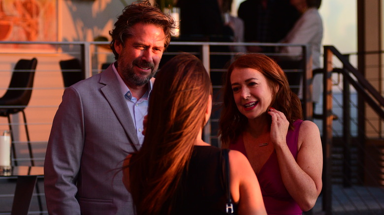 Alyson Hannigan, Alexis Denisof chatting