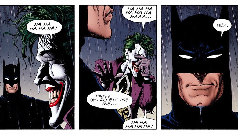 Batman and the Joker laughing