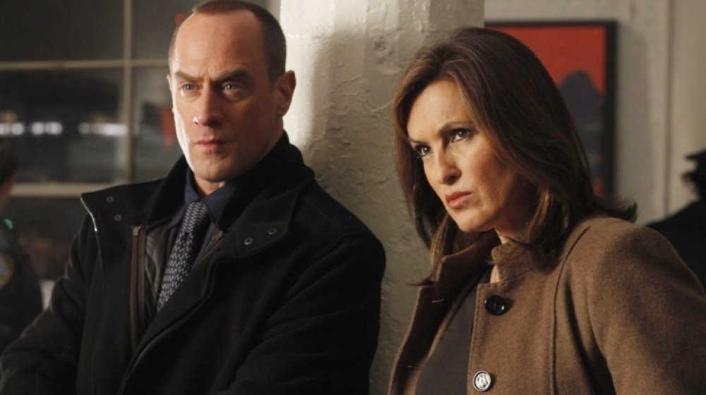 Christopher Meloni and Mariska Hargitay as Benson and Stabler on Law & Order: SVU