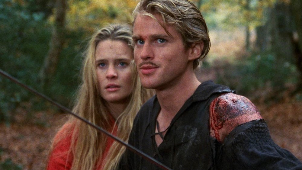 Cary Elwes and Robin Wright as Westley and Buttercup in The Princess Bride