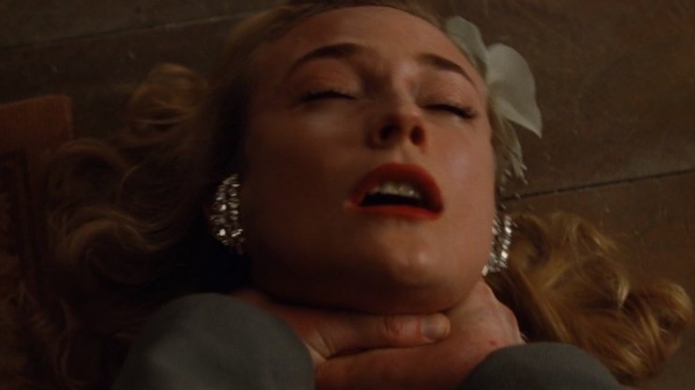Diane Kruger getting choked in Inglourious Basterds