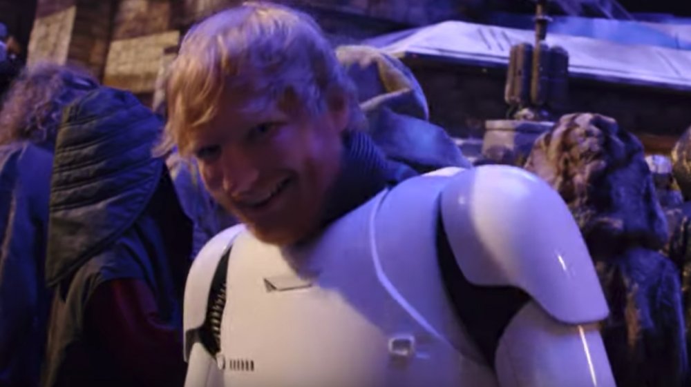 Ed Sheeran Star Wars Stormtrooper costume