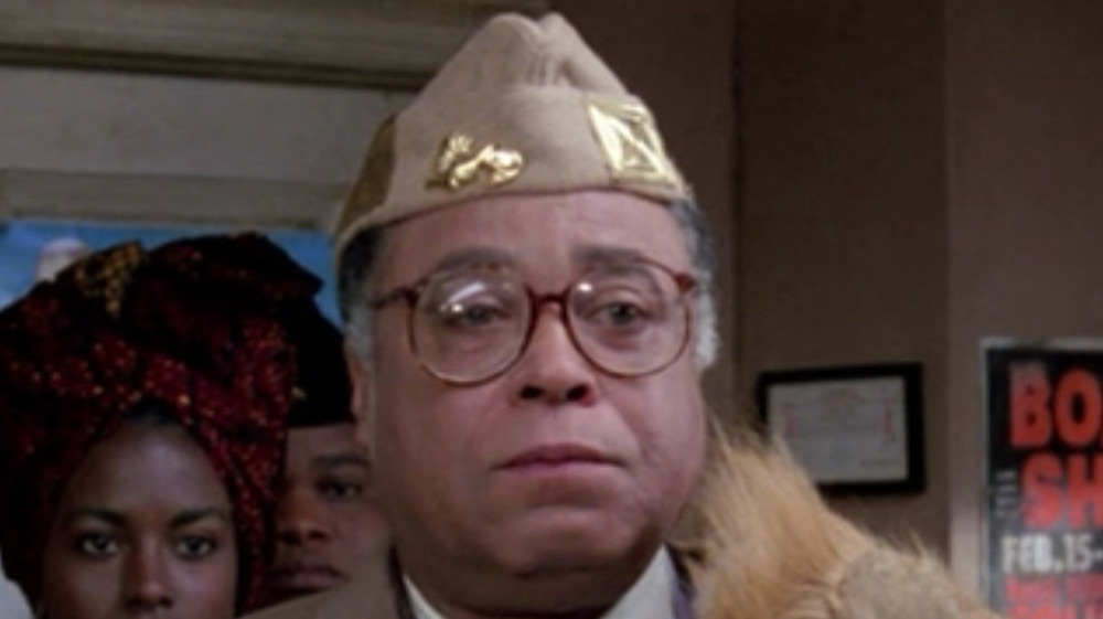 James Earl Jones as King Jaffe in hat in Coming to America