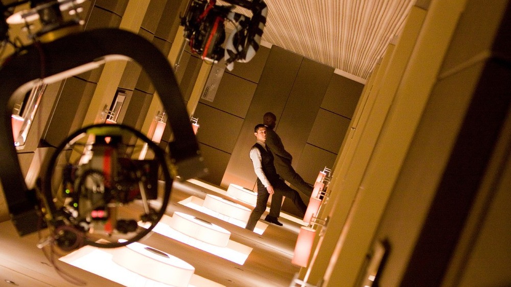 Behind the scenes photography from Inception 