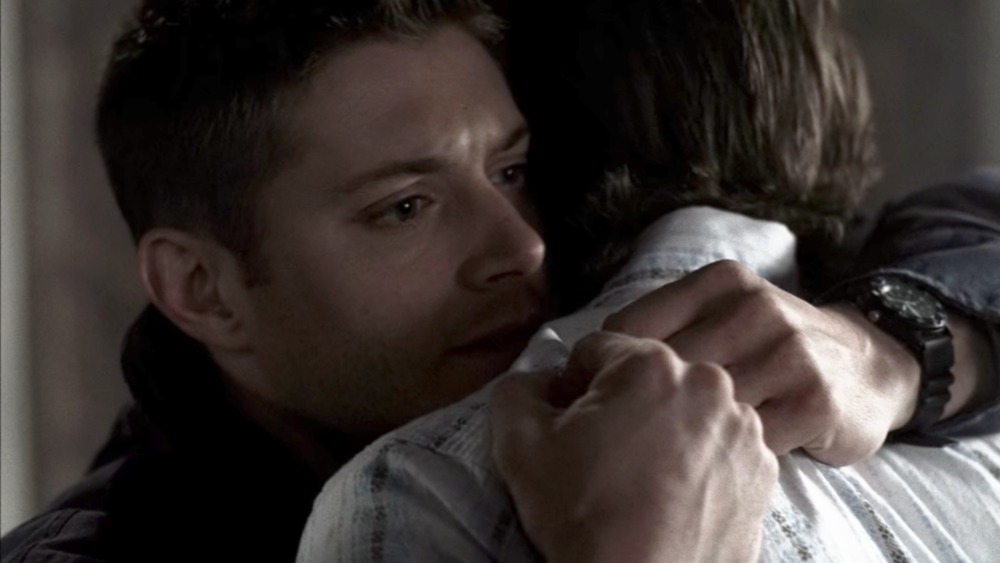 Sam and Dean hug