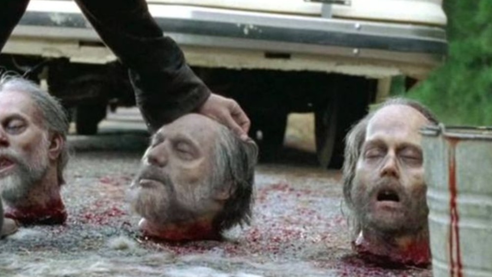 Prop heads on The Walking Dead