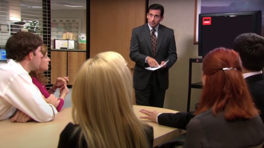 The Office DVD logo meeting