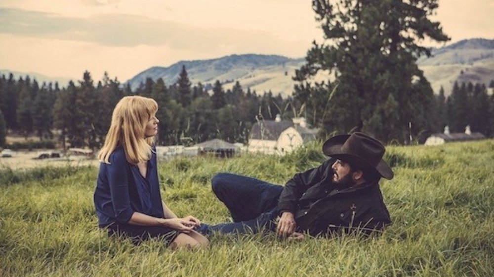 Cole Hauser and Kelly Reilly on Yellowstone