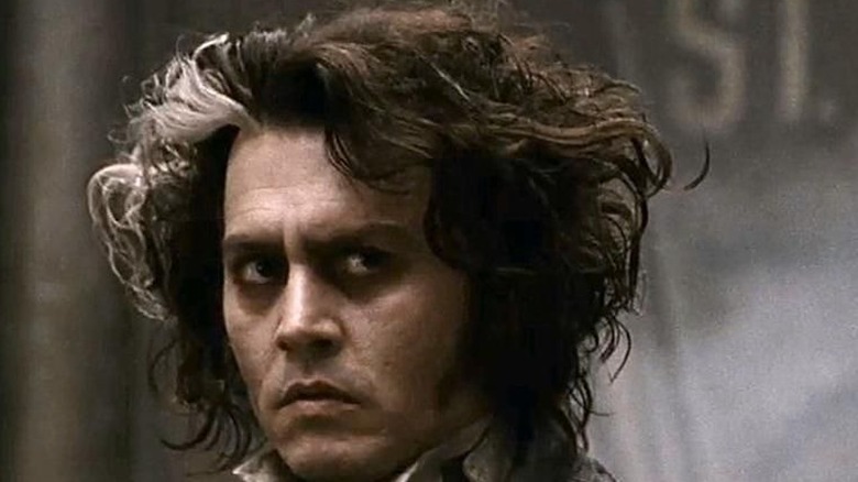 Johnny Depp's facial expressions as Sweeney Todd