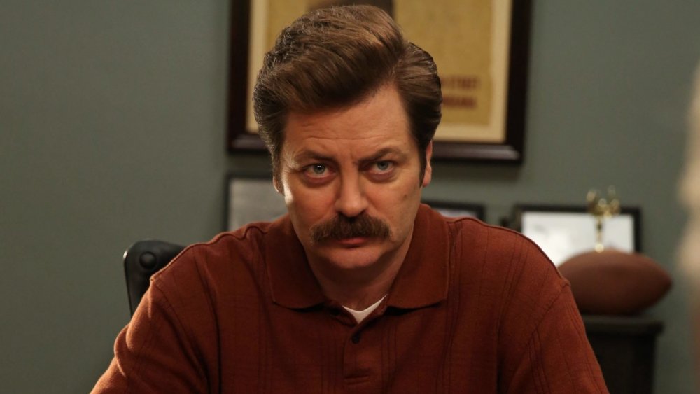 Nick Offerman as Ron Swanson on Parks and Recreation