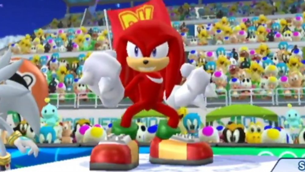 Knuckles in Mario & Sonic at the Olympic Winter Games video game