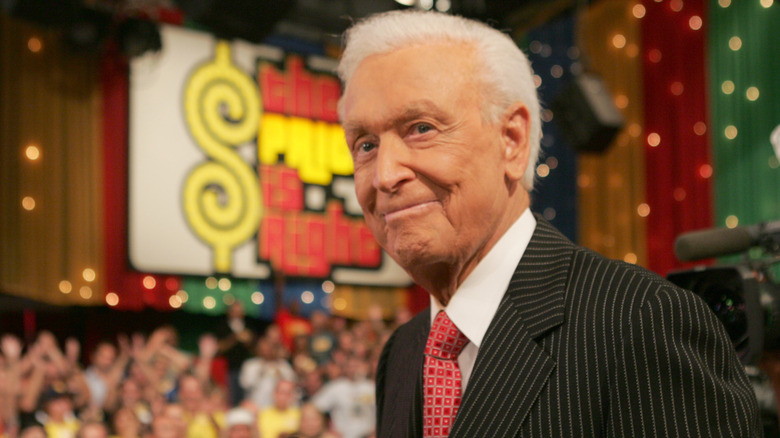 Bob Barker smiling on the set of the Price is Right