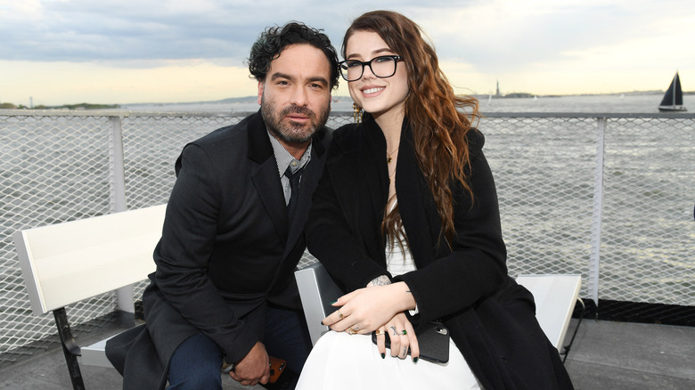 Johnny Galecki and Alaina Meyer