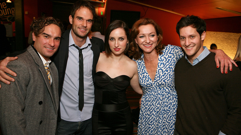 Johnny Galecki with play co-stars