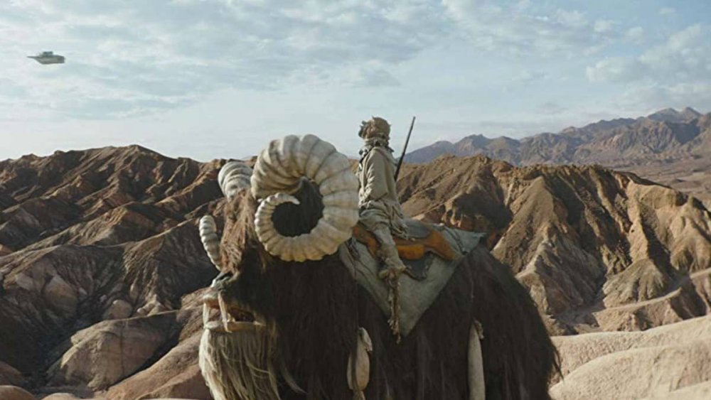 Tusken Raider riding Bantha