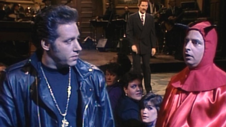 Andrew Dice Clay and Jon Lovitz in SNL