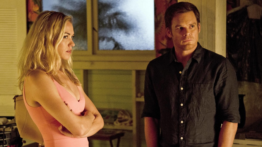 Dexter Morgan and Rita Bennett partake in the dark drama of Showtime's Dexter