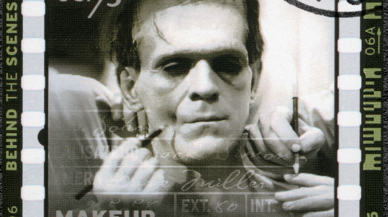 Boris Karloff in Frankenstein makeup