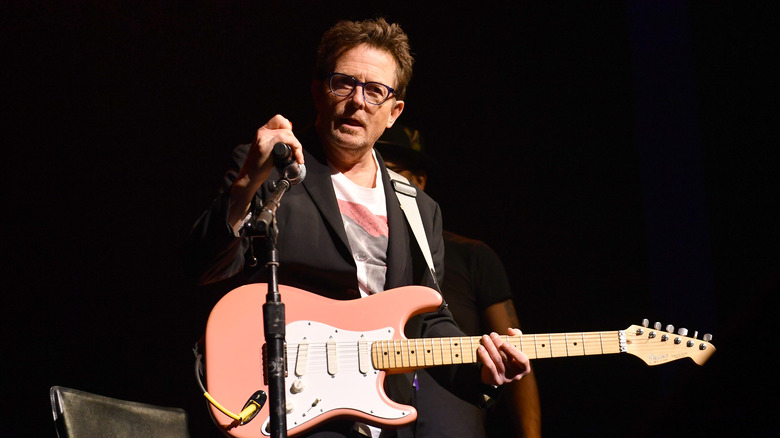 Michael J. Fox with guitar