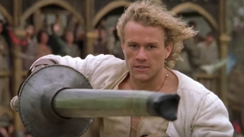 Heath Ledger jousting in A Knight's Tale 