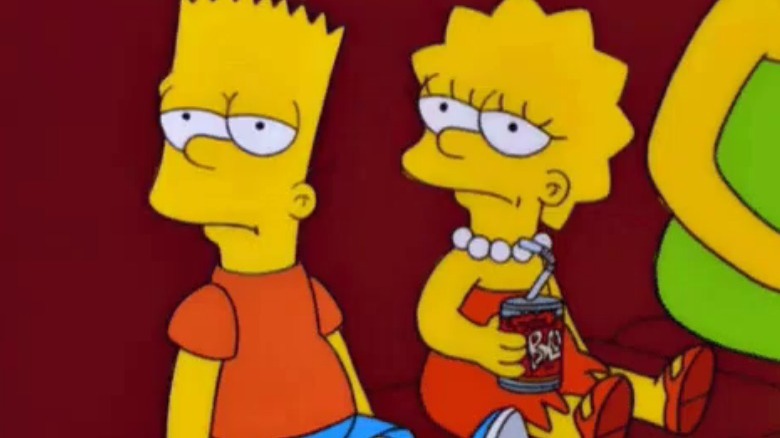 Bart and Lisa unimpressed