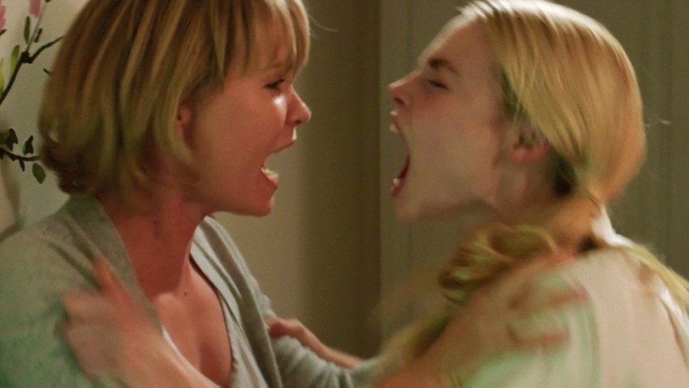 Radha Mitchell and Lucy Fry in The Darkness