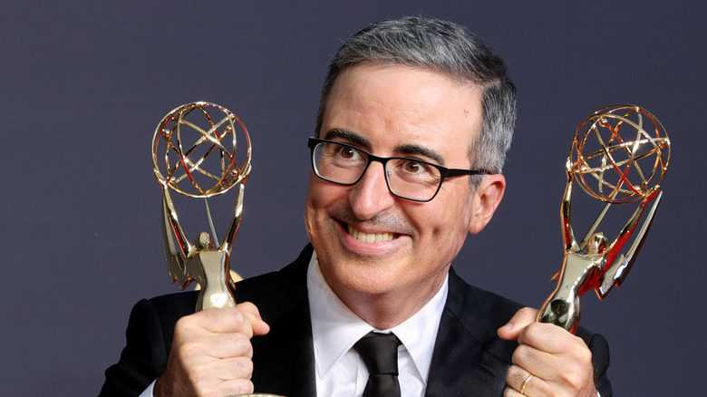 John Oliver Emmys 2021 Smiling