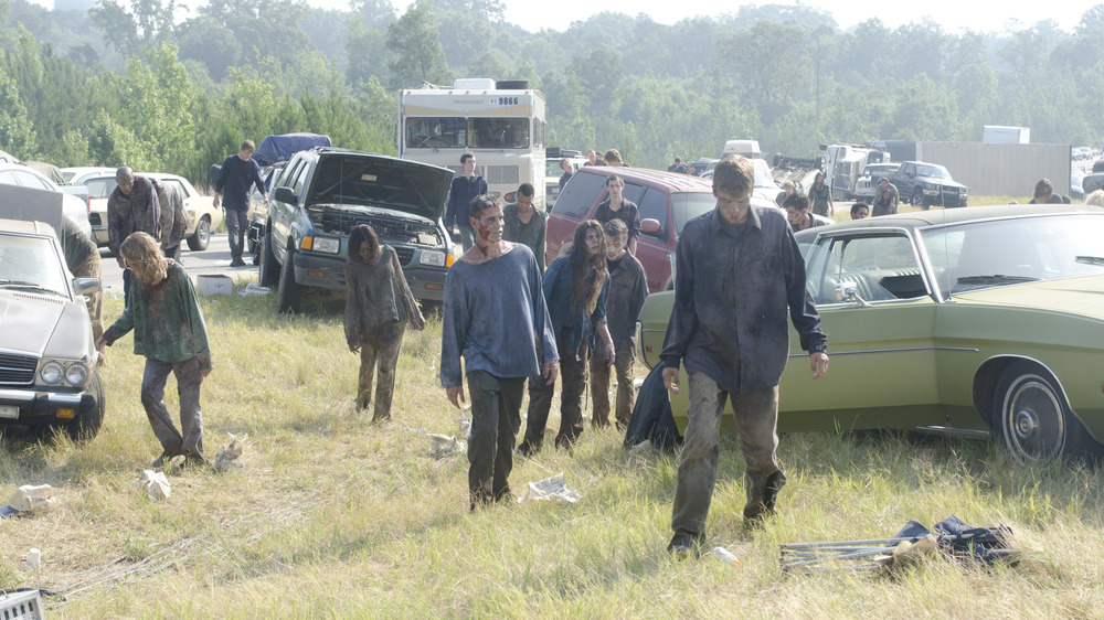 Walkers in season 2 of AMC's The Walking Dead