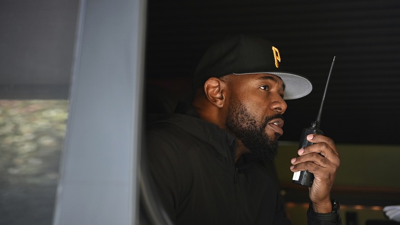 Antoine Fuqua walkie-talkie