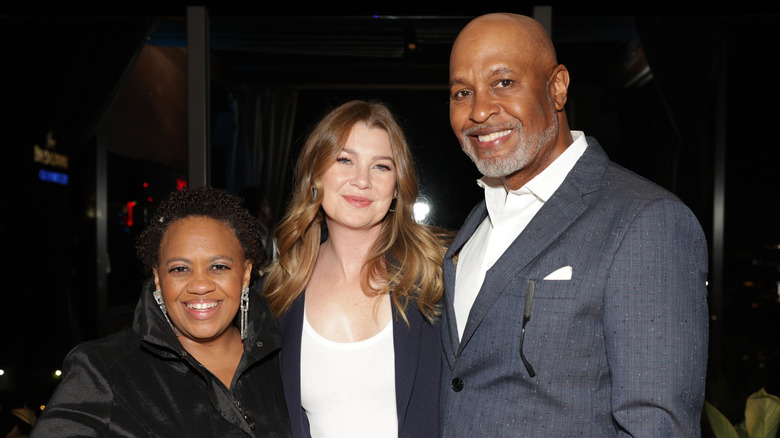 Ellen Pompeo, Chandra Wilson, and James Pickens Jr. together