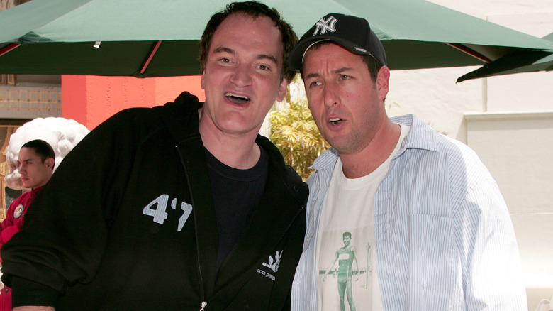 Quentin Tarantino and Adam Sandler pal around