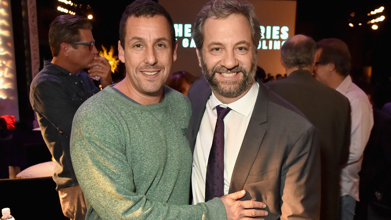 Adam Sandler embraces Judd Apatow