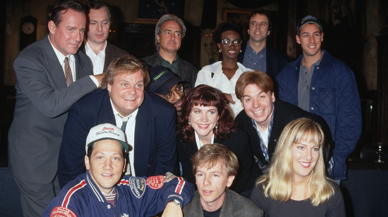 1993 SNL cast posing