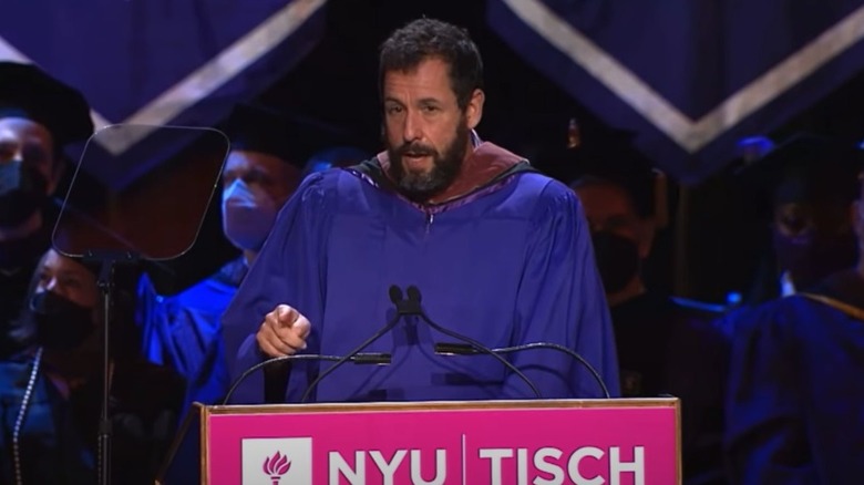 Adam Sandler at podium