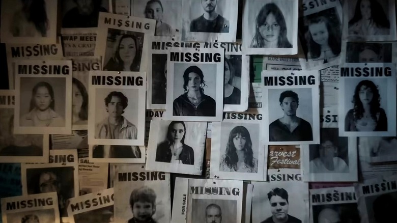 Until Dawn movie characters on missing posters