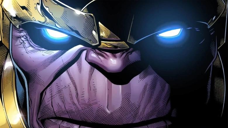 Thanos glowing eyes