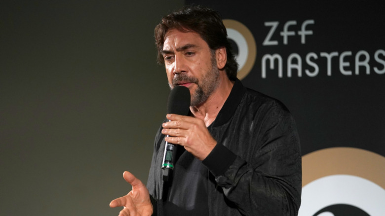 Javier Bardem speaks