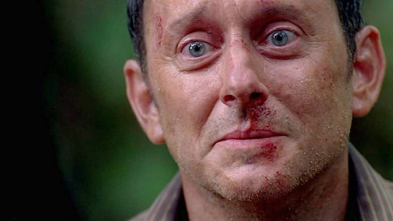 Ben Linus with bloody nose